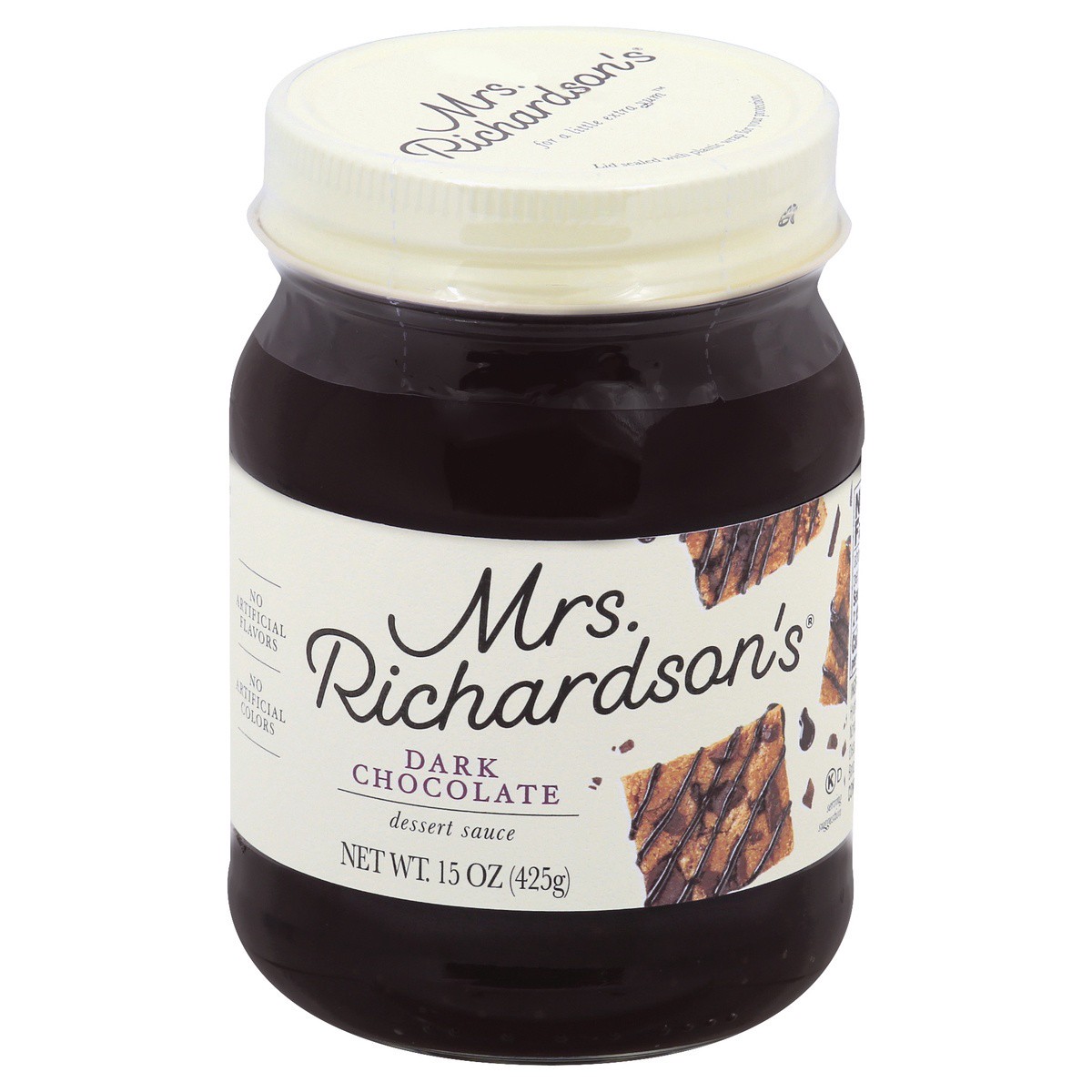 slide 1 of 2, Mrs. Richardson's Dark Chocolate Dessert Sauce 15 oz, 15 oz