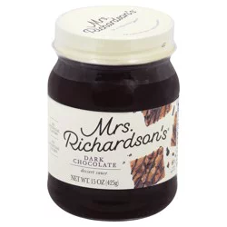 Mrs. Richardson's Dark Chocolate Dessert Sauce 15 oz