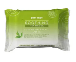 Giant Eagle Soothing Tea Tree Oil Cleansing Facial Wipes