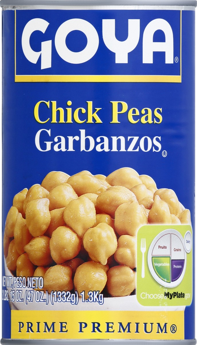 slide 1 of 1, Goya Chick Peas 47 oz, 47 oz