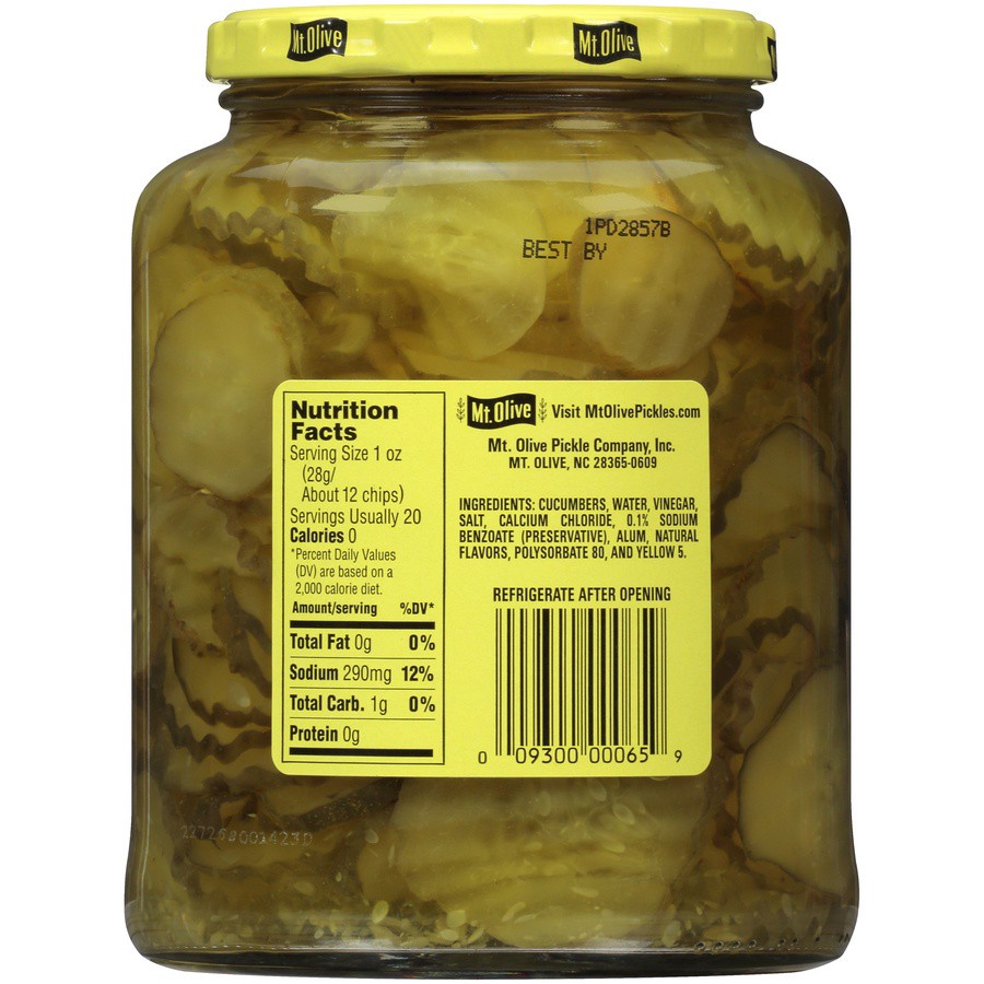slide 5 of 6, Mt. Olive Chips Hamburger Dill Chips Pickles 32 Ounces, 32 oz