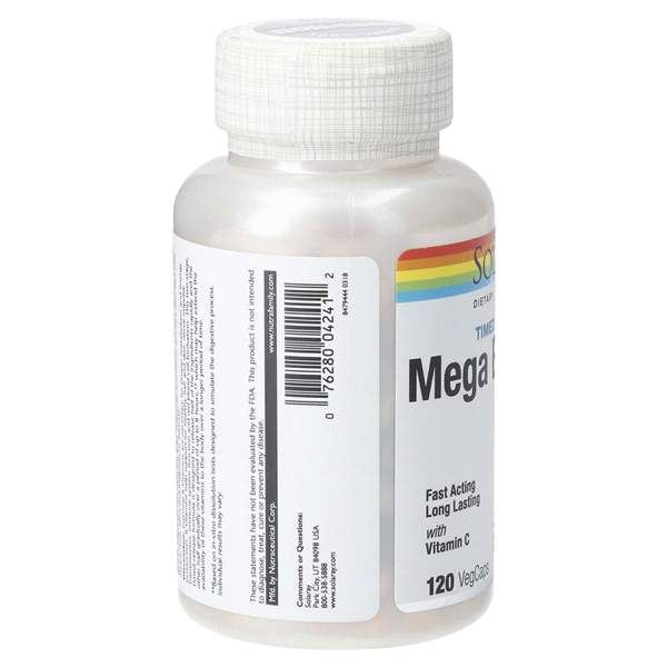 slide 4 of 13, Solaray Mega B-Stress Capsules, 120 ct