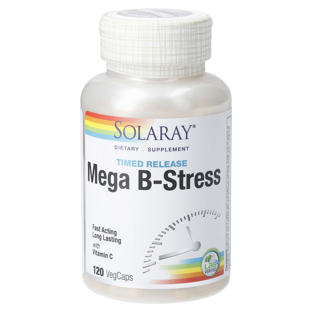 slide 1 of 13, Solaray Mega B-Stress Capsules, 120 ct