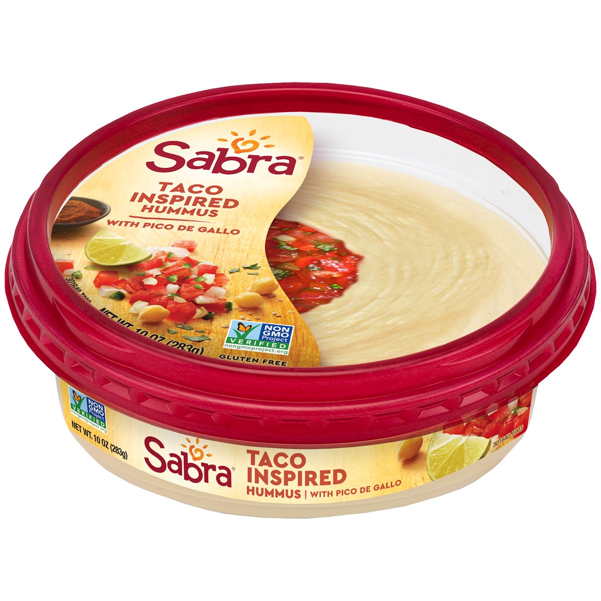 slide 1 of 7, Sabra Taco Inspired Hummus 10 oz. Tub, 10 oz