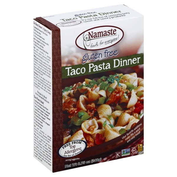 slide 1 of 1, Namaste Gluten Free Taco Pasta Dinner Kit, 8.75 oz