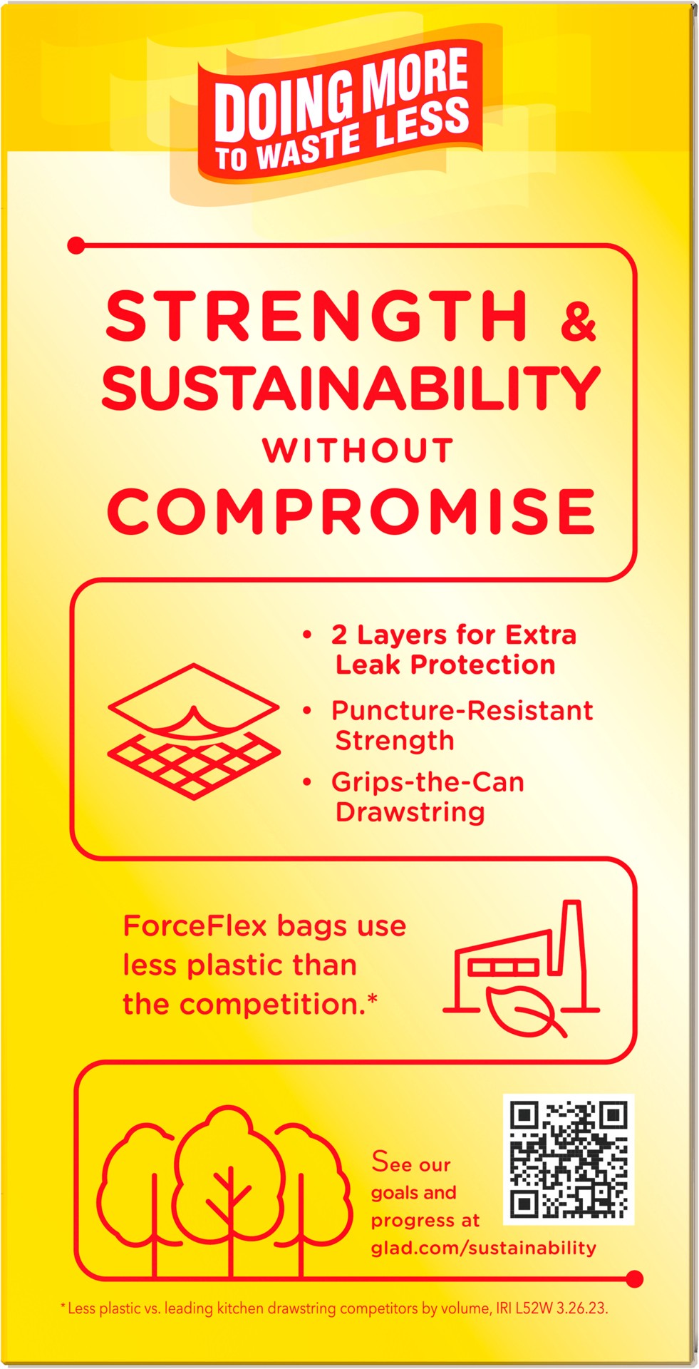 slide 4 of 5, Glad ForceFlex Tall Kitchen Drawstring Trash Bags Pine-Sol Original Scent, 38 ct