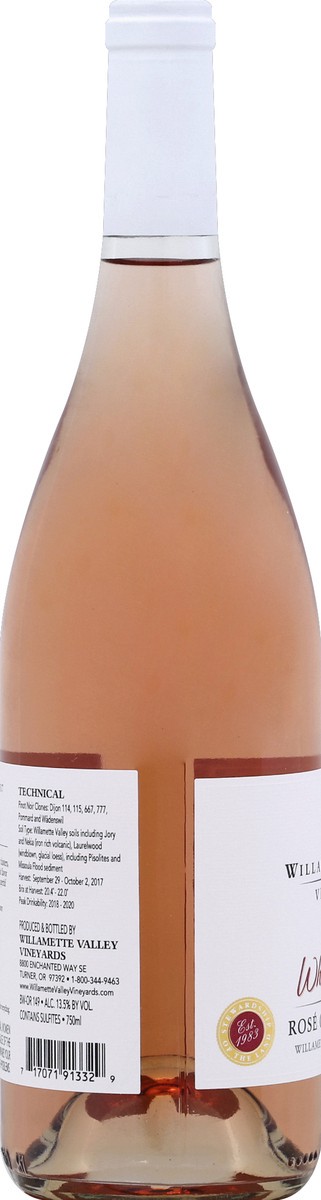 slide 3 of 5, Willamette Valley Vineyards Rose of Pinot Noir 750 ml, 750 ml