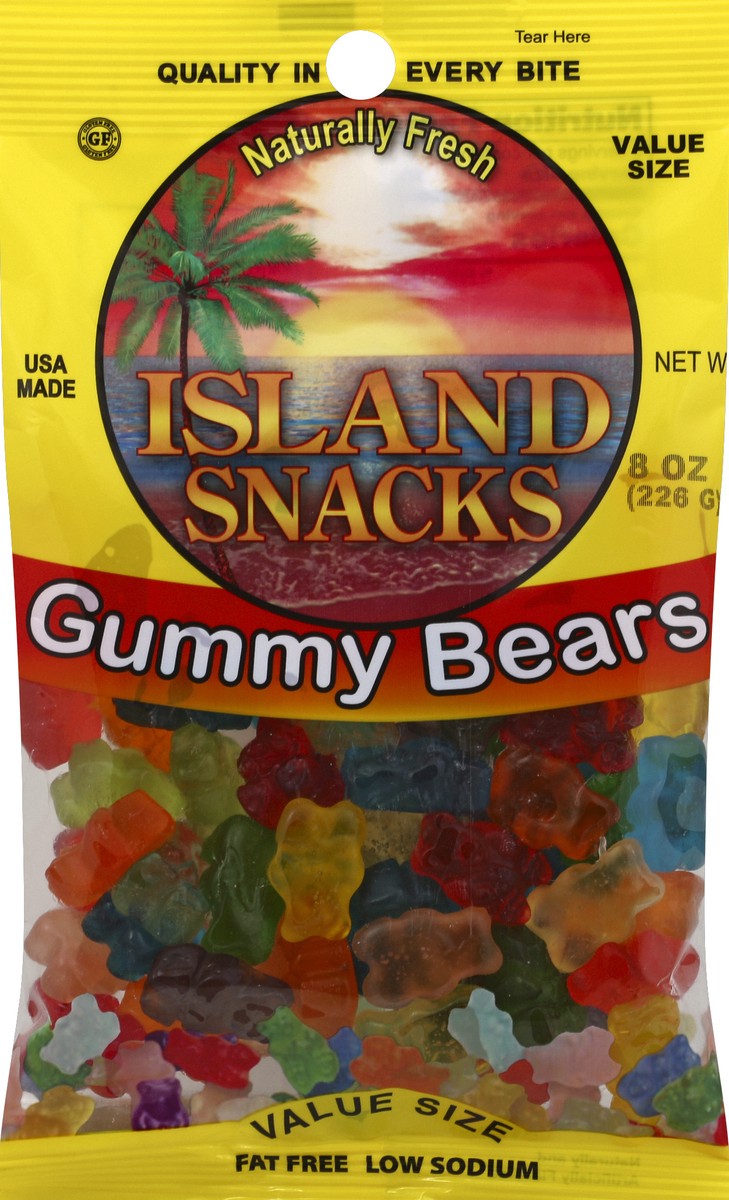 slide 2 of 4, Island Snacks Gummy Bears 8 oz, 8 oz