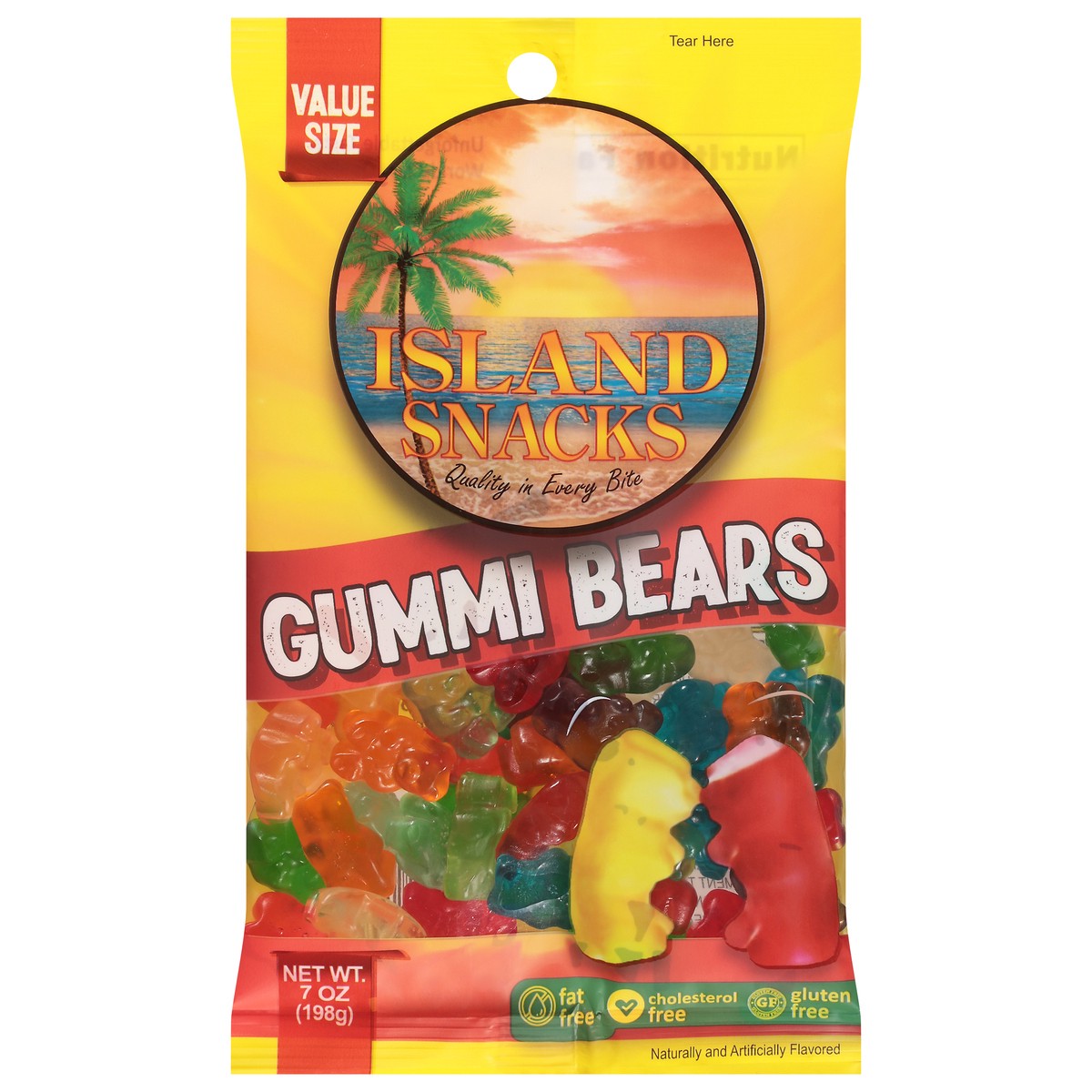 slide 1 of 4, Island Snacks Gummi Bears Value Size - 7 oz, 8 oz