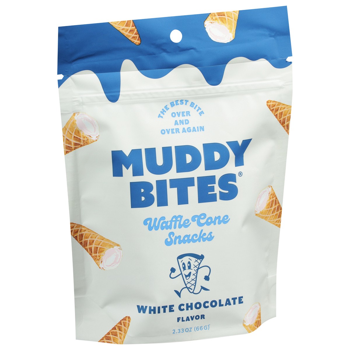 slide 5 of 11, Muddy Bites White Chocolate Flavor Waffle Cone Snacks 2.33 oz, 2.33 oz