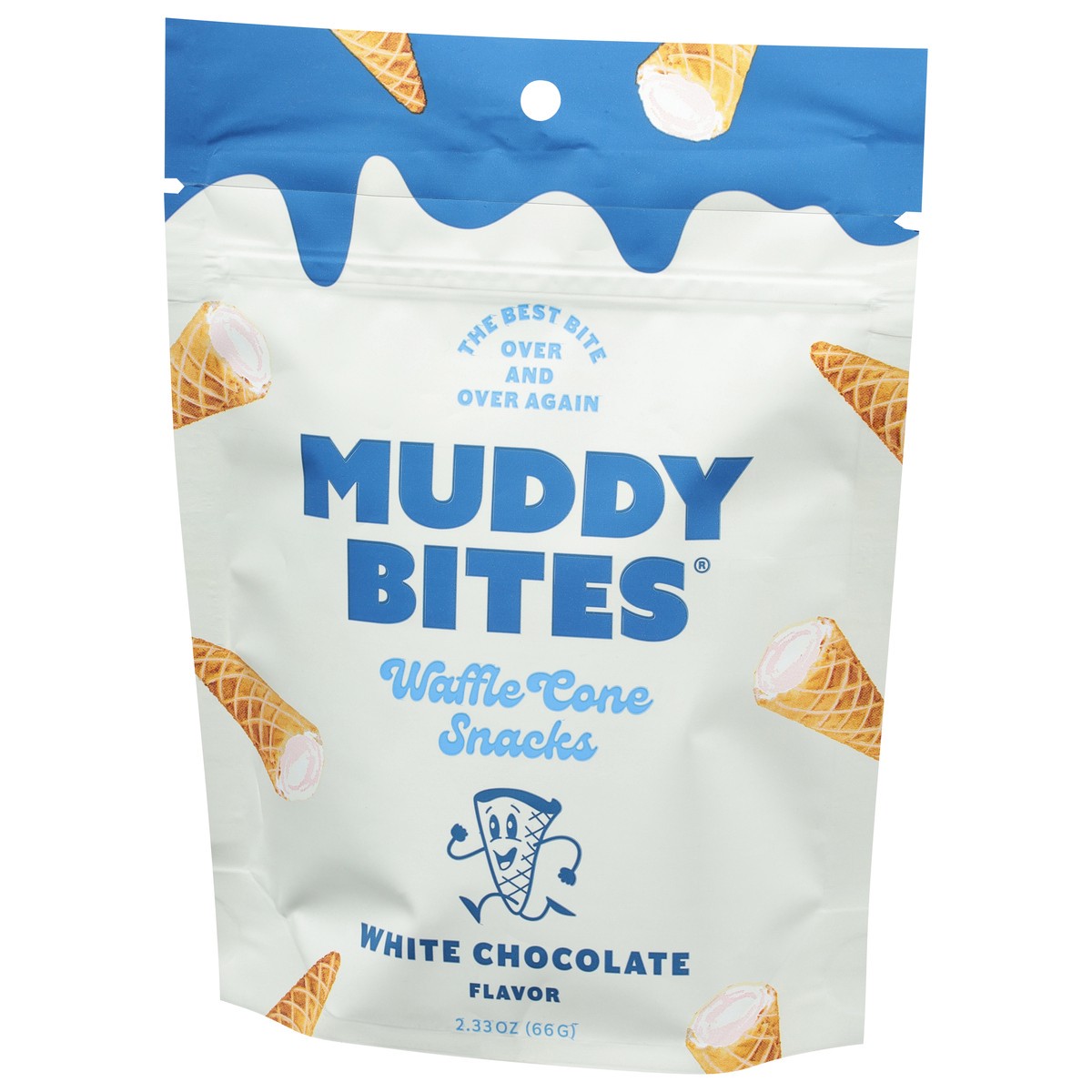 slide 6 of 11, Muddy Bites White Chocolate Flavor Waffle Cone Snacks 2.33 oz, 2.33 oz