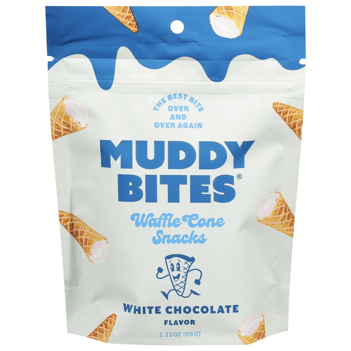 slide 7 of 11, Muddy Bites White Chocolate Flavor Waffle Cone Snacks 2.33 oz, 2.33 oz