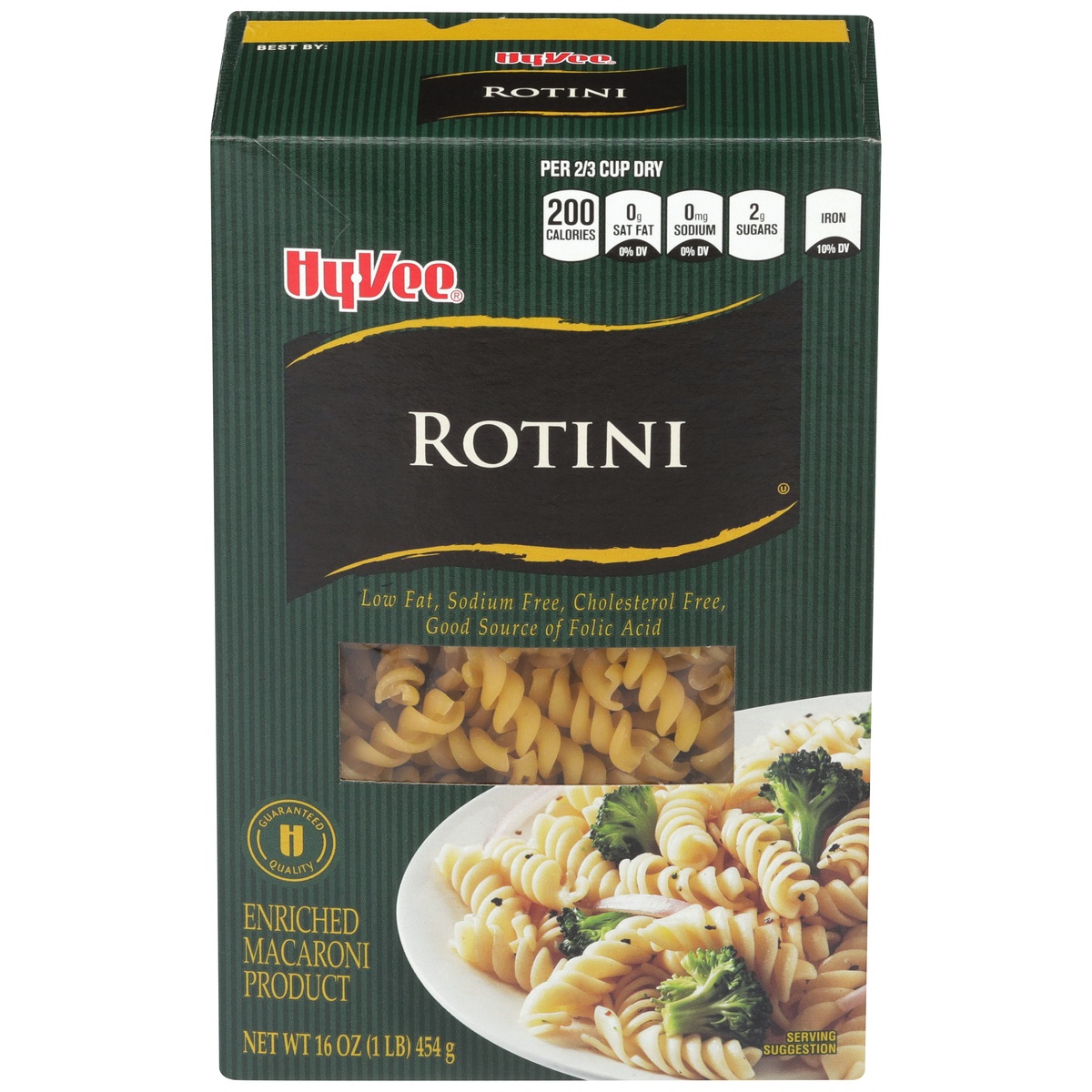 slide 1 of 1, Hy-vee Enriched Macaroni Product, Rotini, 16 oz