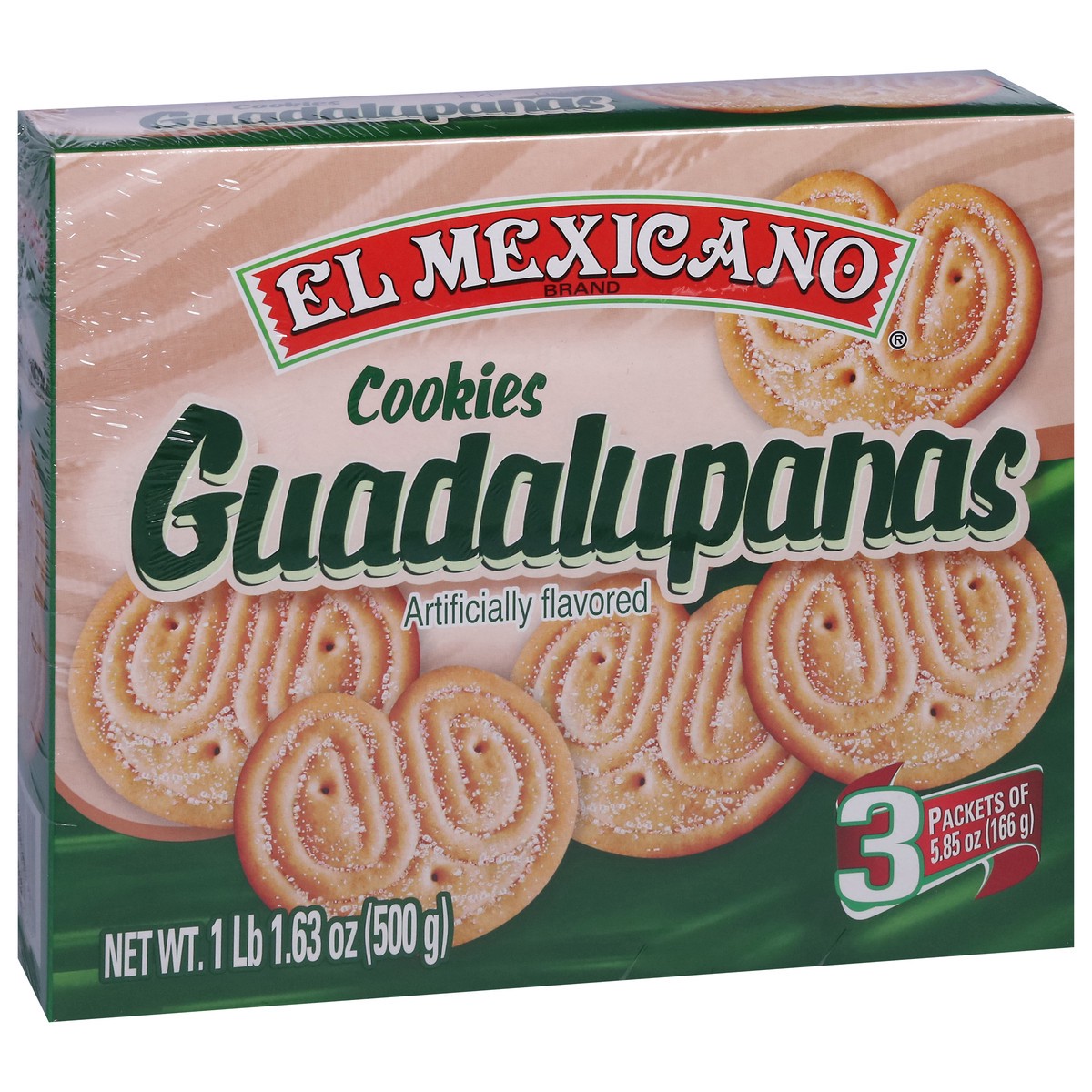 slide 13 of 13, El Mexicano Guadalupanas Cookies 3 - 5.85 oz Packets, 17.63 oz