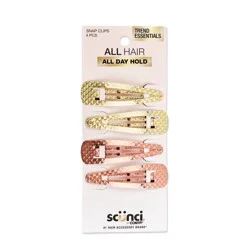 Basik Edition Metal Textured Snap Clips