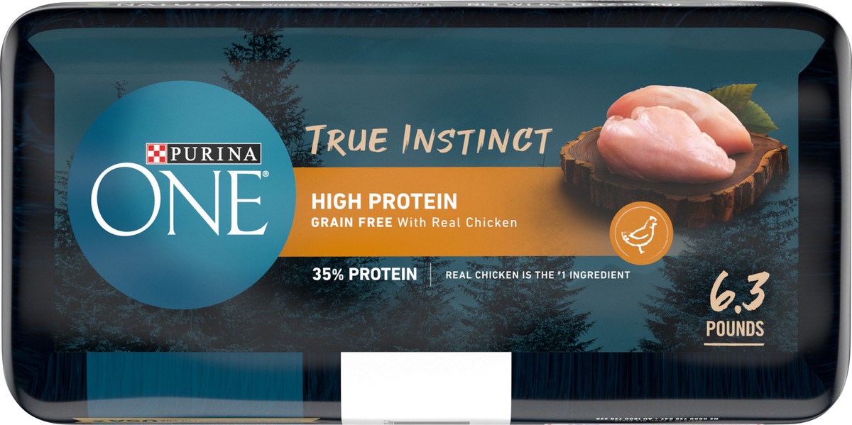 slide 9 of 9, Purina ONE Natural, High Protein, Grain Free Dry Cat Food, True Instinct With Real Chicken - 6.3 lb. Bag, 6.3 lb