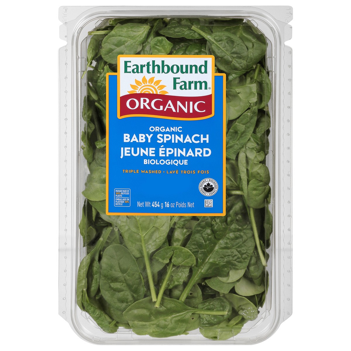 slide 1 of 13, Earthbound Farm Organic Baby Spinach 16 oz, 16 oz