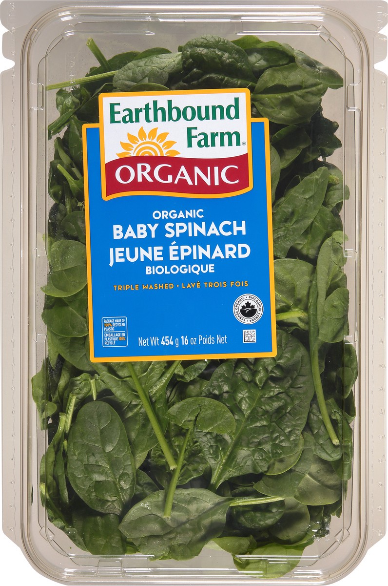 slide 10 of 13, Earthbound Farm Organic Baby Spinach 16 oz, 16 oz