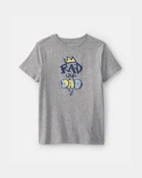 Carters Boys 'Rad Like Dad' Graphic Tee - Grey Grey XS