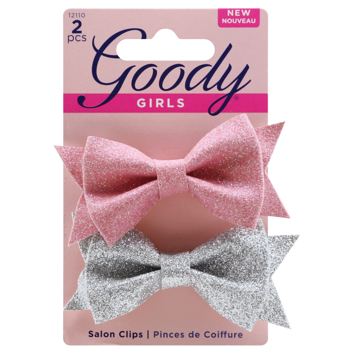 slide 1 of 1, Goody Girls Glitter Bows, 2 ct