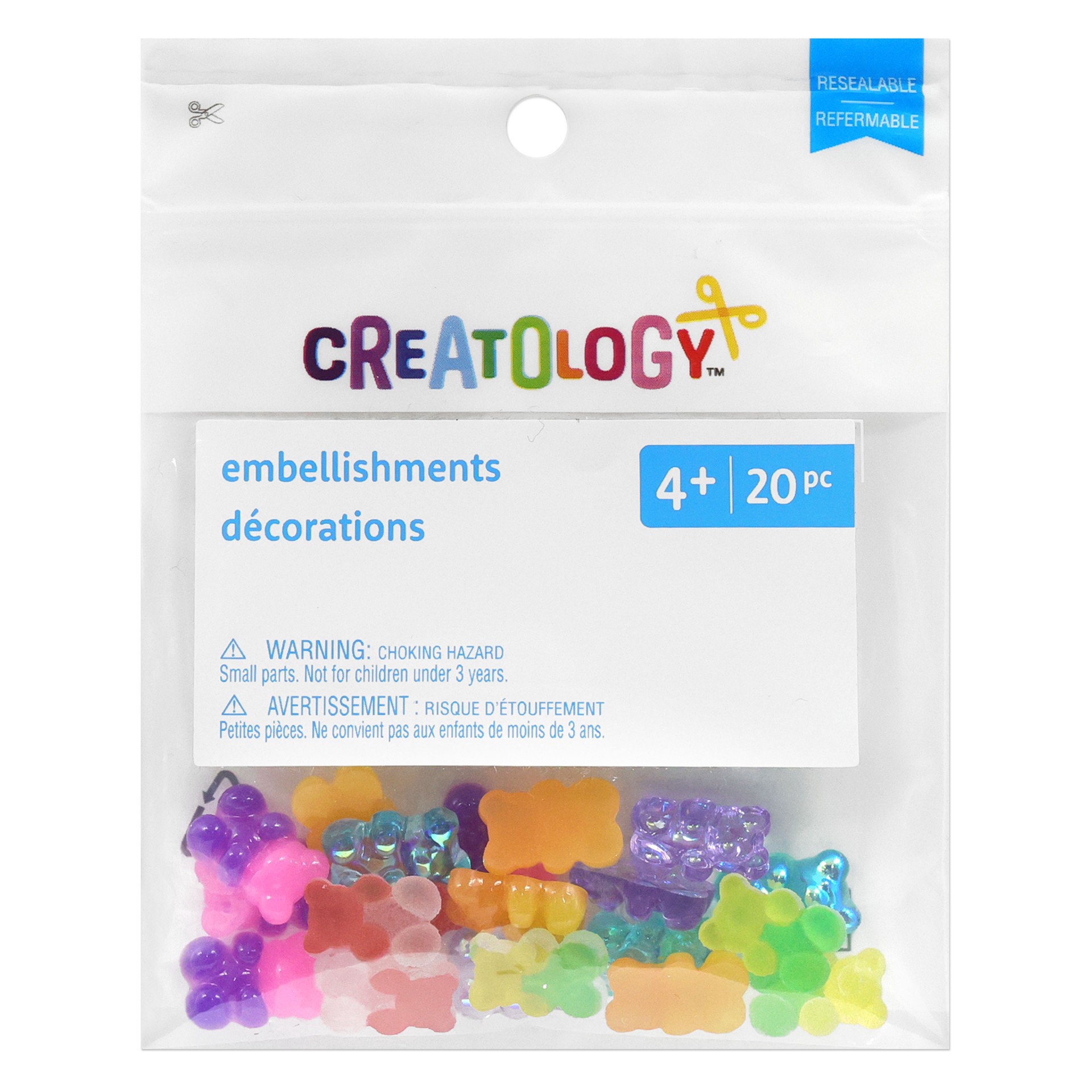 slide 3 of 3, Mixed Gummy Bear Embellishments, 20ct. By Creatology, 20 ct