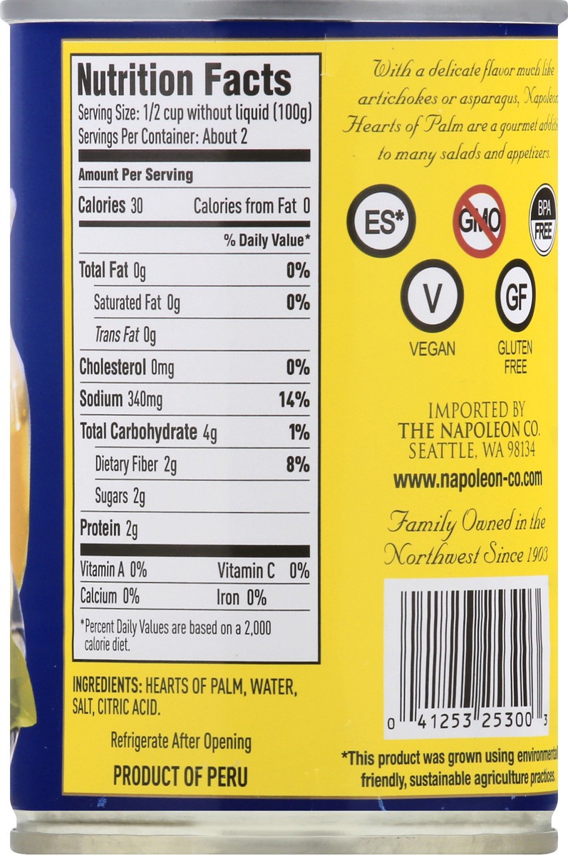 slide 11 of 11, Napoleon Heart of Palm 14.1 oz, 14.1 oz