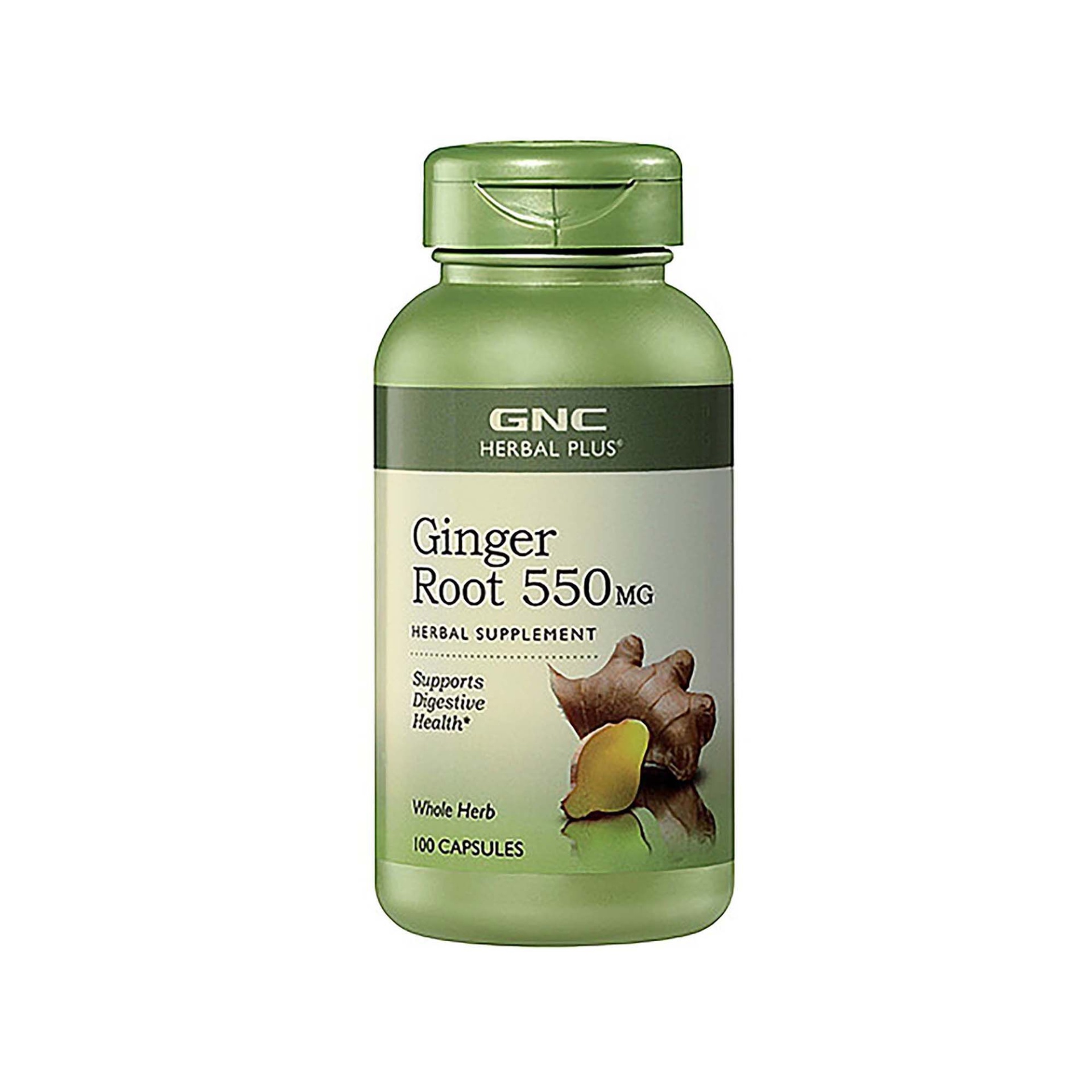 slide 1 of 1, GNC Herbal Plus Ginger Root 550 mg (California Only), 100 ct