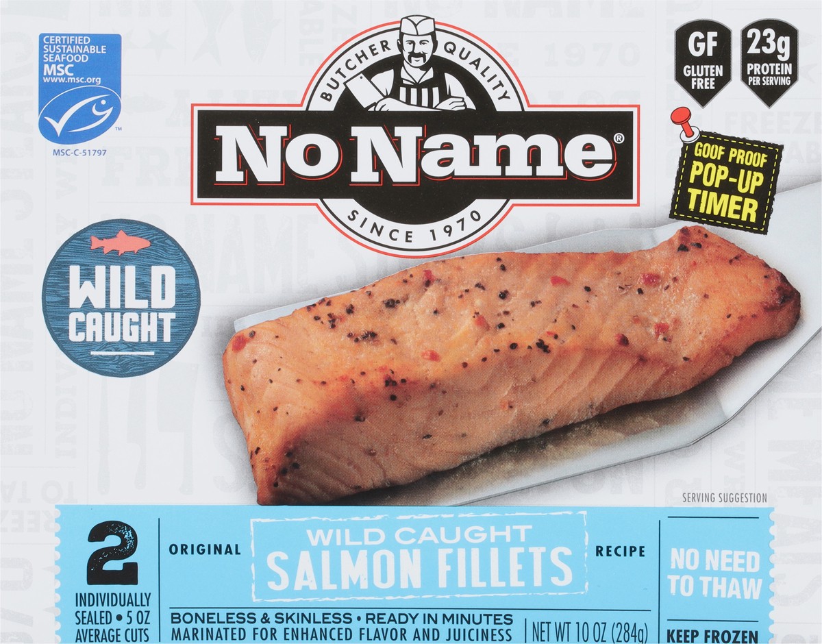 slide 6 of 9, No Name Wild Caught Salmon Fillets 2 ea, 10 oz