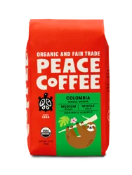 Peace Coffee Organic Whole Bean Colombia- 12 oz