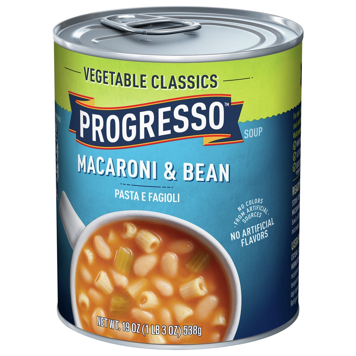 slide 8 of 9, Progresso Vegetable Classics, Macaroni & Bean Canned Soup, 19 oz., 19 oz