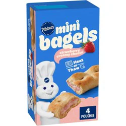 Pillsbury Strawberry Creamy Cheese Frozen Mini Bagels, 9.72 oz