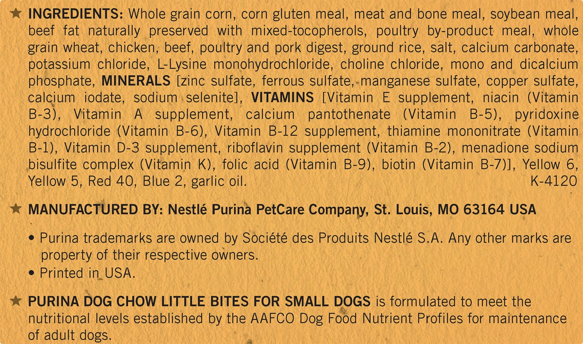 slide 4 of 6, Dog Chow Purina Dog Chow Small Dof Dry Food With Real Chicken, 8 lb