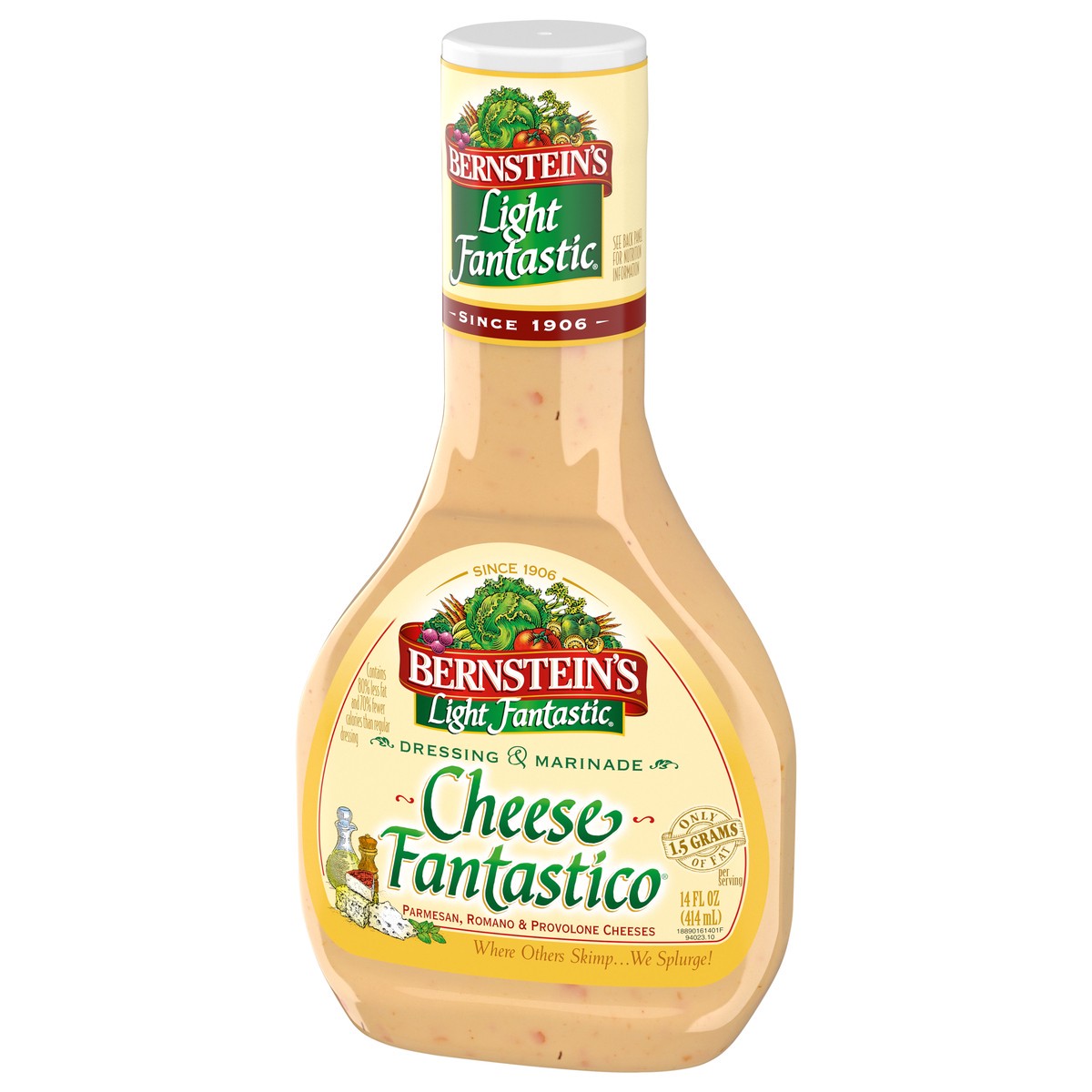 slide 5 of 10, Bernstein's BERNSTEINS Light Cheese Fantastico Salad Dressing And Marinade, 14 fl. oz., 14 fl oz