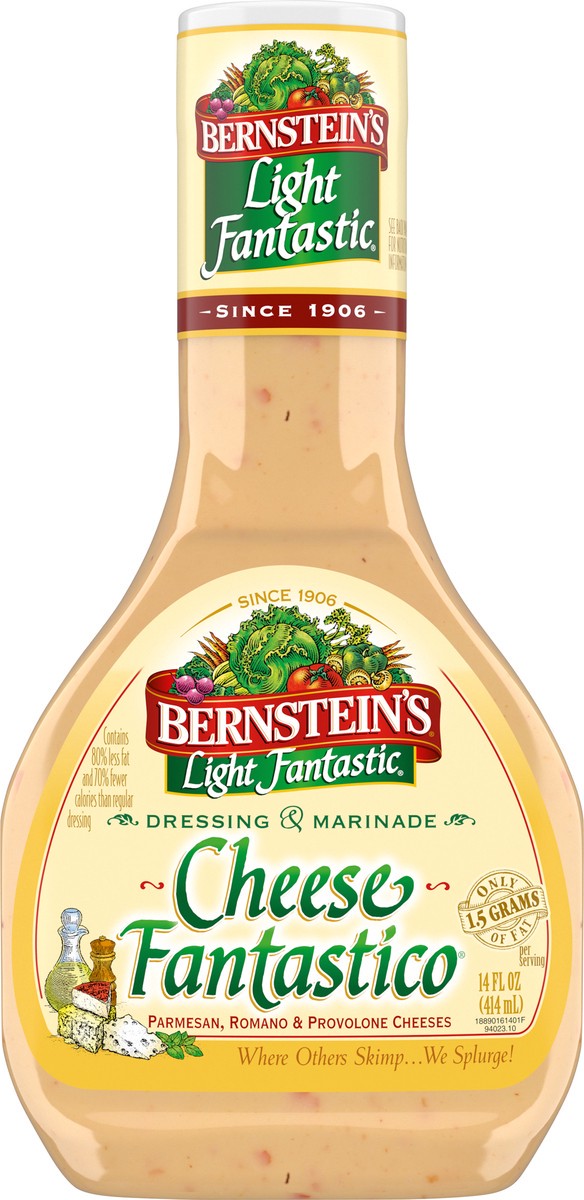 slide 6 of 10, Bernstein's BERNSTEINS Light Cheese Fantastico Salad Dressing And Marinade, 14 fl. oz., 14 fl oz