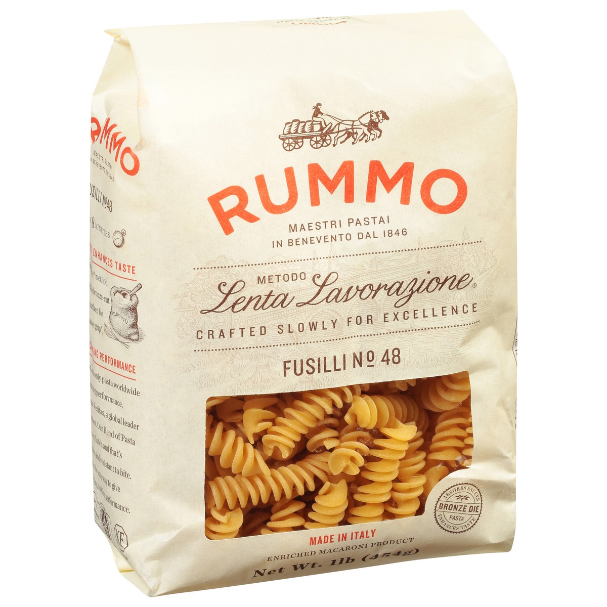 slide 2 of 9, Rummo Fusilli Pasta, 1 lb