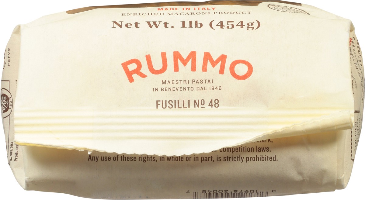 slide 4 of 9, Rummo Fusilli Pasta, 1 lb