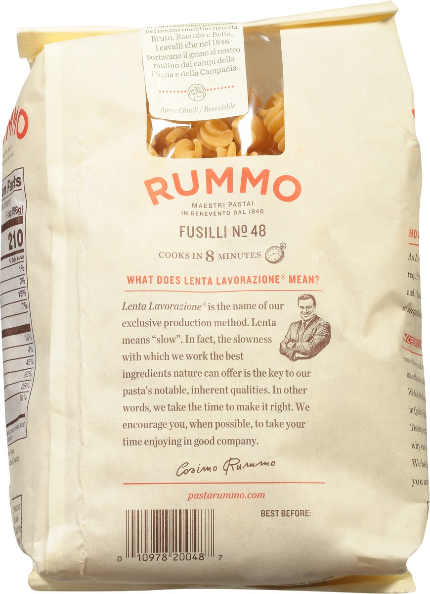 slide 5 of 9, Rummo Fusilli Pasta, 1 lb