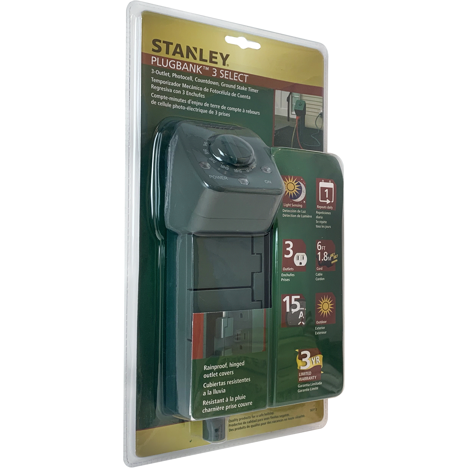 slide 2 of 2, Stanley Plugbank Timer, 14 in