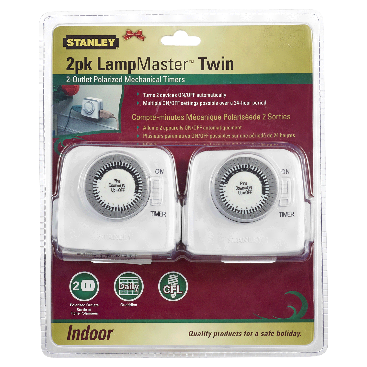 slide 1 of 1, STANLEY LampMaster Twin, 2 ct