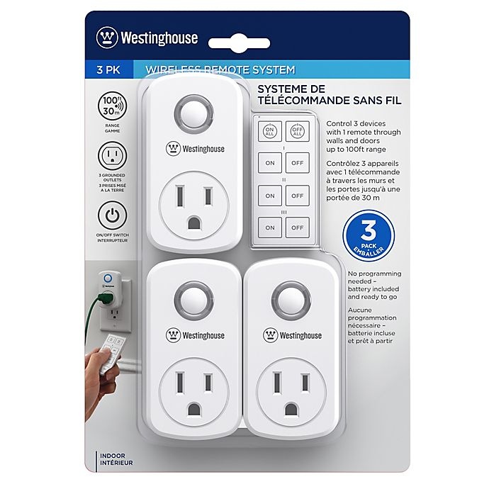 3-Piece Indoor/Outdoor Westinghouse Wireless Remote Control & Timer Combo  Pack