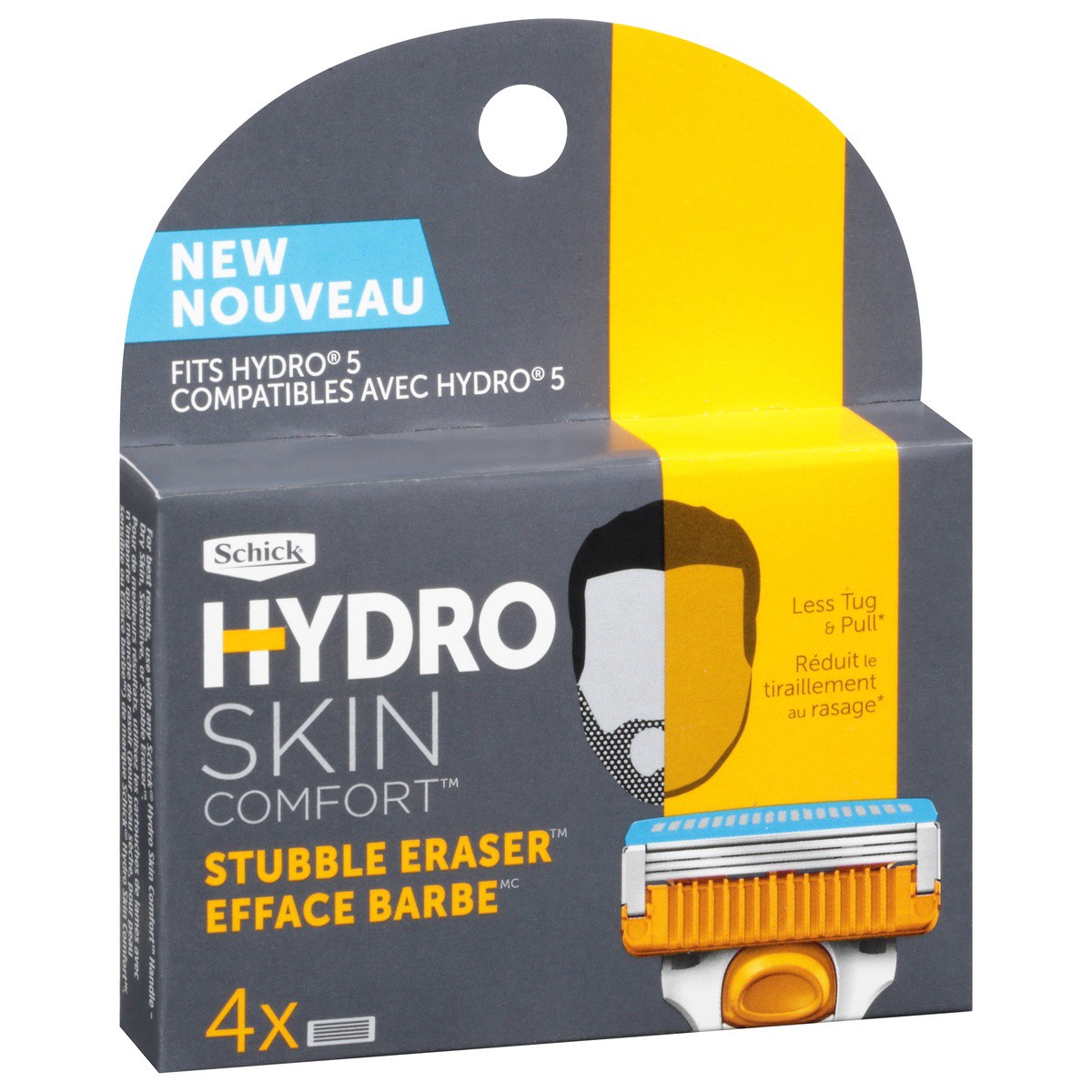 slide 6 of 9, Schick Hydro Skin Comfort Stubble Eraser Blade Refills, 4 ct