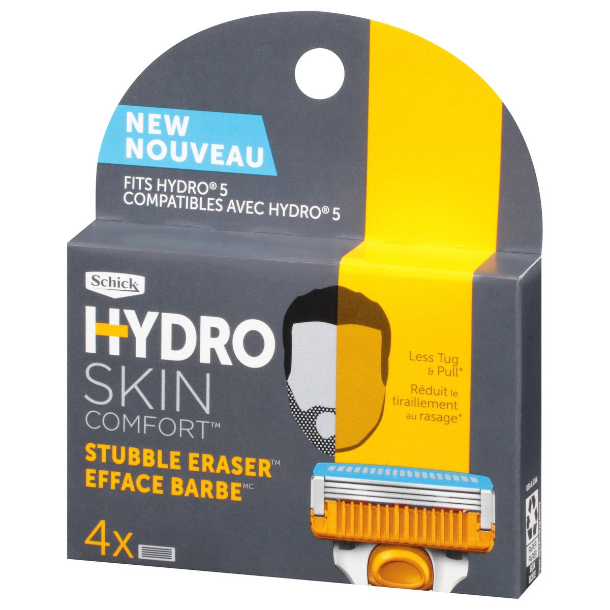 slide 7 of 9, Schick Hydro Skin Comfort Stubble Eraser Blade Refills, 4 ct