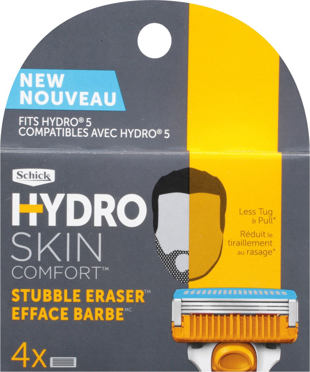 slide 9 of 9, Schick Hydro Skin Comfort Stubble Eraser Blade Refills, 4 ct