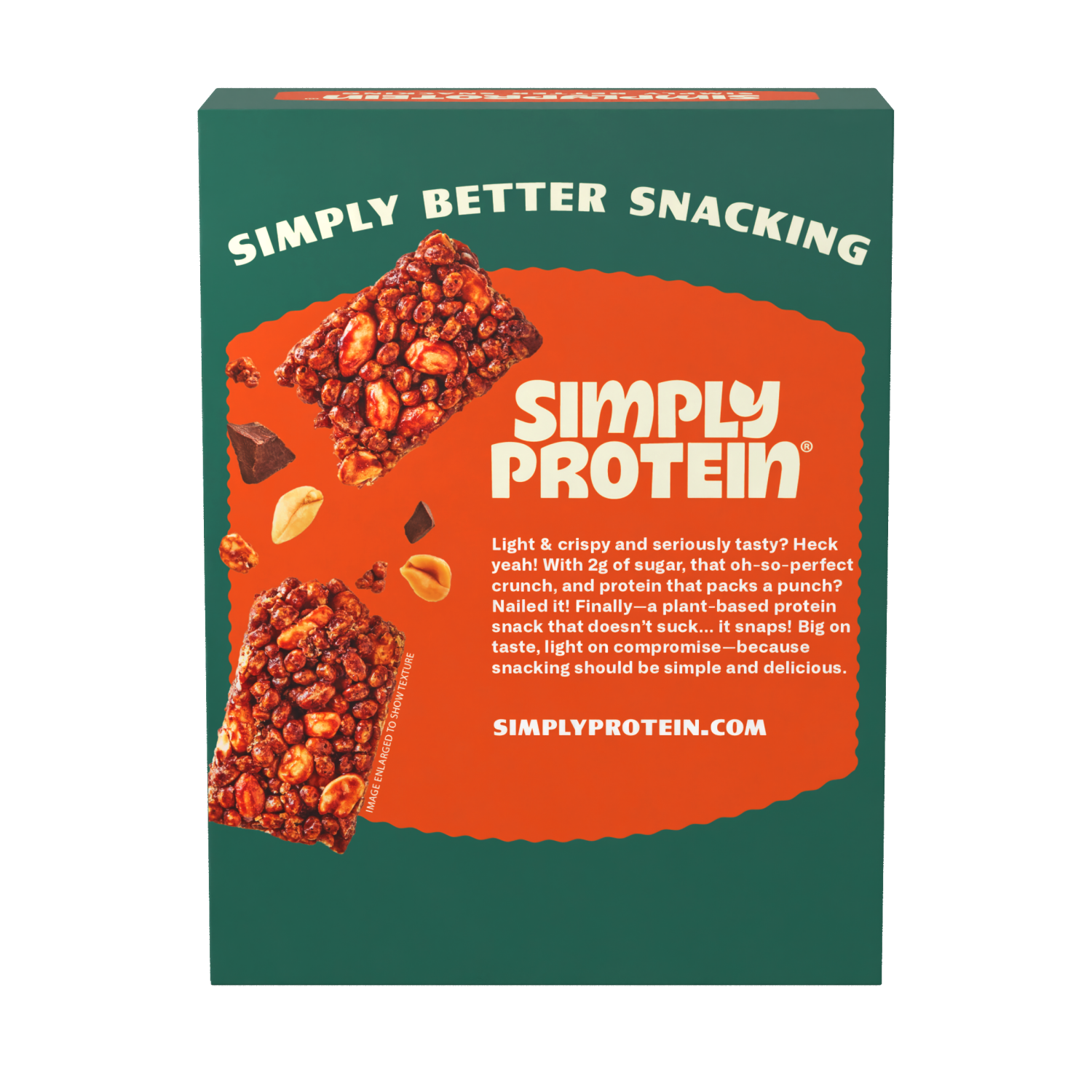 slide 2 of 7, SimplyProtein Crispy Peanut Butter Chocolate Flavored Snack Bars 4 - 1.41 oz Bars, 4 ct