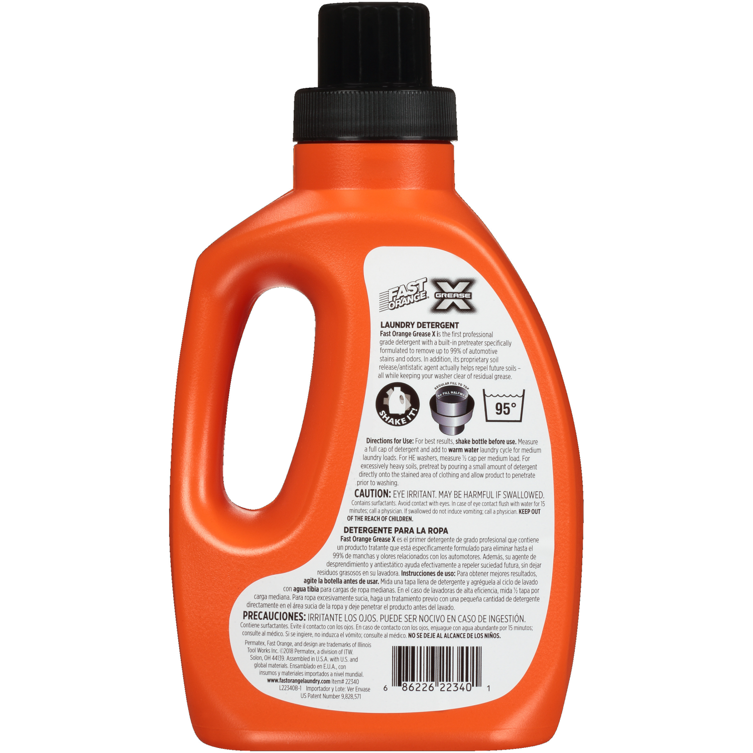 slide 2 of 2, Permatex 22340 Fast Orange Grease X Mechanic's Laundry Detergent, 40 fl oz