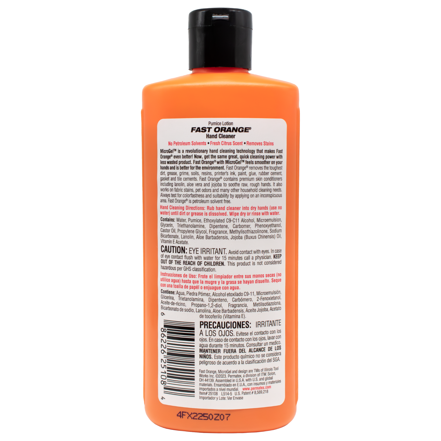 slide 2 of 2, Fast Orange Pumice Natural Orange Citrus Hand Cleaner 7.5 fl oz, 7.5 fl oz