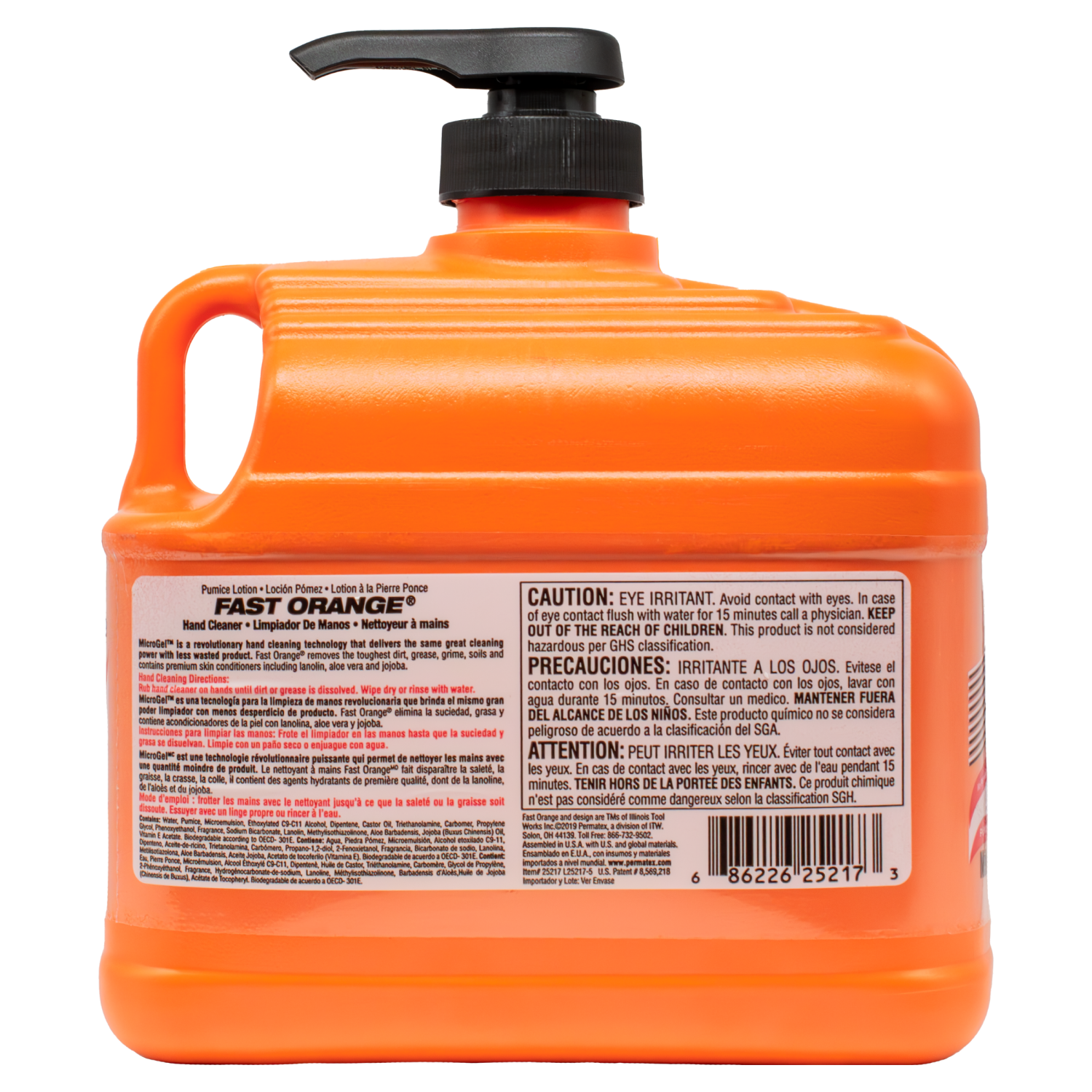 slide 2 of 2, Fast Orange Pumice Natural Orange Citrus Hand Cleaner 64 fl oz, 64 fl oz