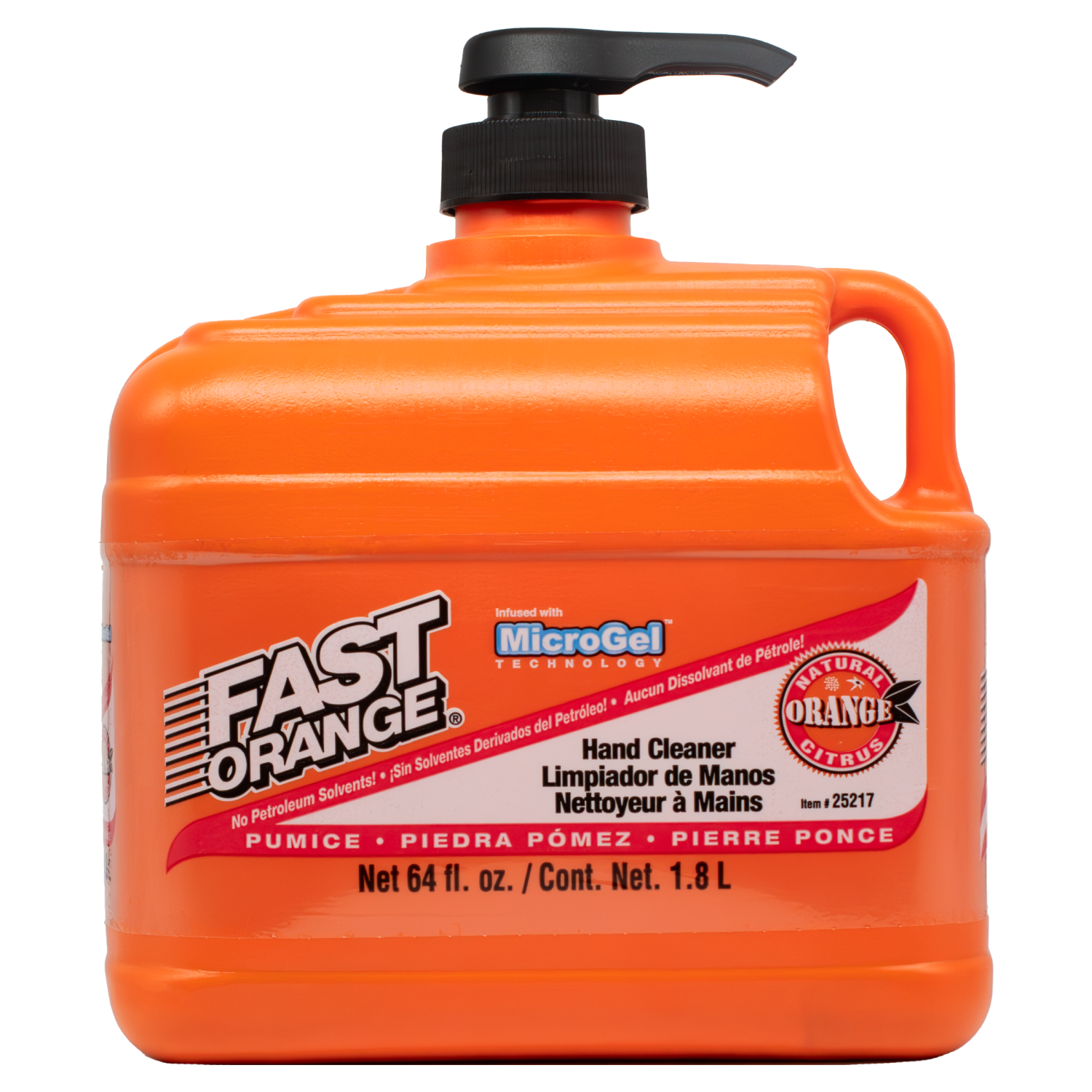 slide 1 of 2, Fast Orange Pumice Natural Orange Citrus Hand Cleaner 64 fl oz, 64 fl oz