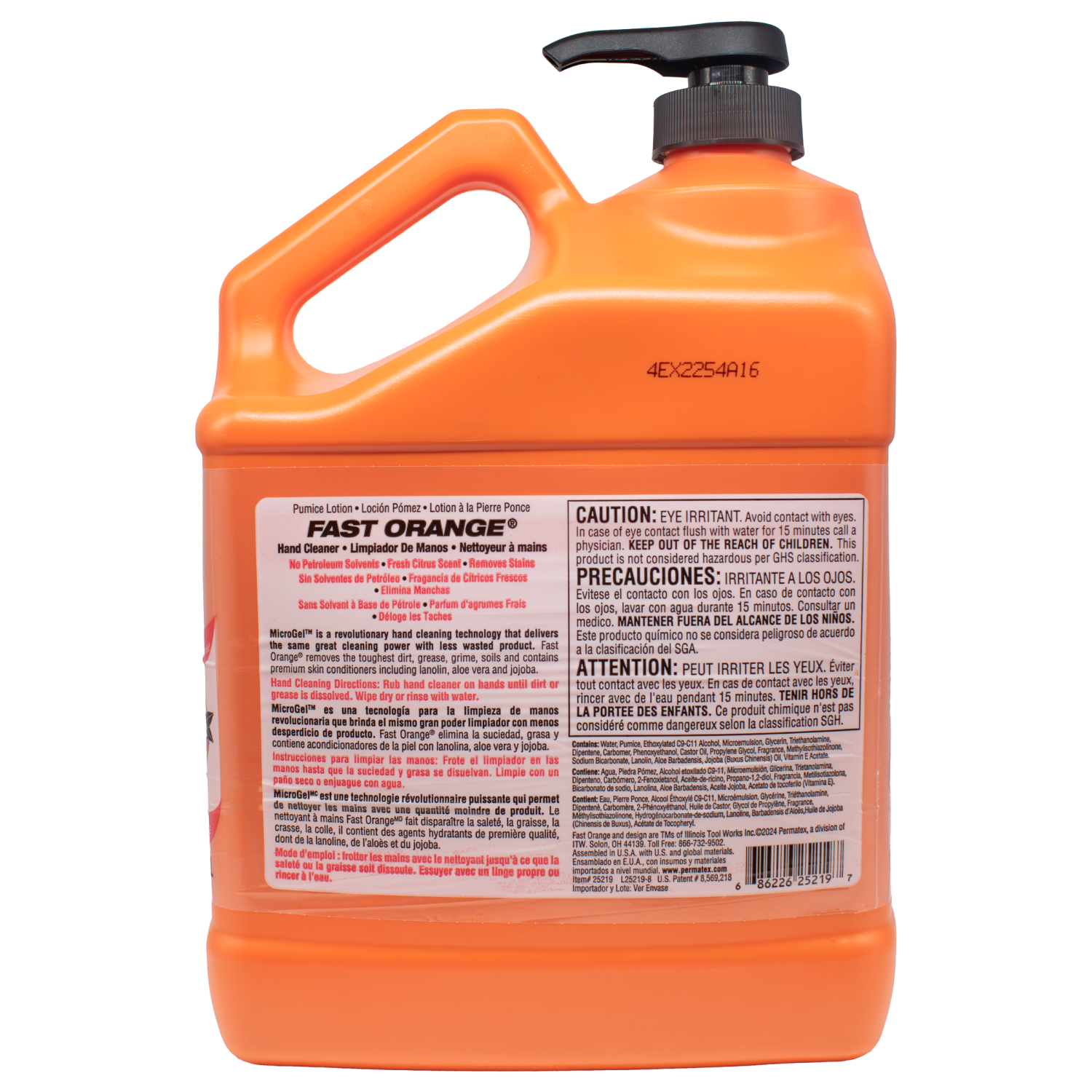 slide 2 of 4, Fast Orange Pumice Natural Orange Citrus Hand Cleaner 128 fl oz, 128 fl oz