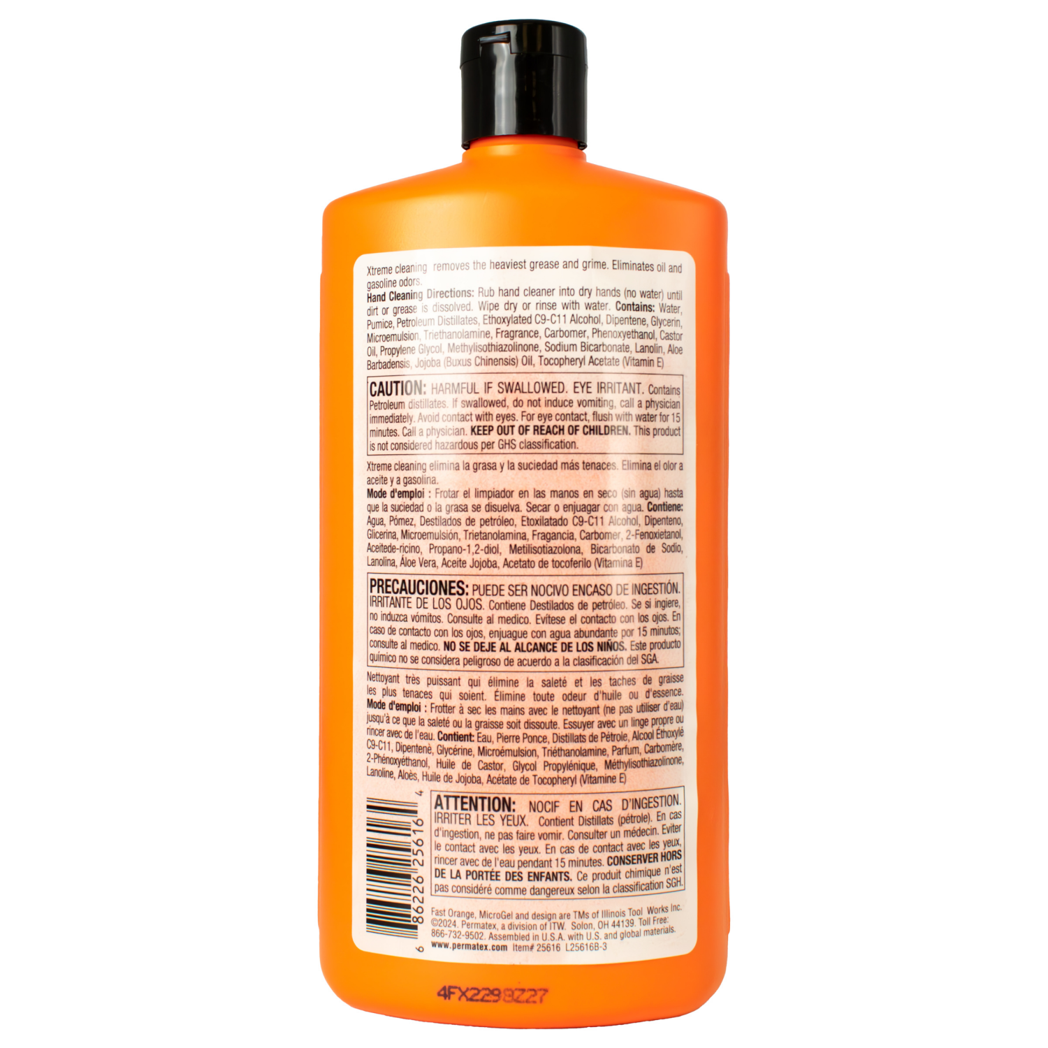 slide 2 of 2, Fast Orange Xtreme Pumice Hand Cleaner 15 fl oz, 15 fl oz